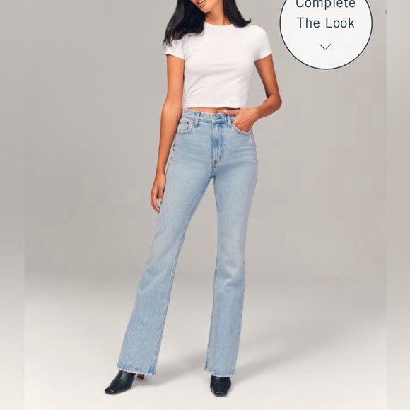 Abercrombie & Fitch 70’s flare curve love jeans - Picture 3 of 10
